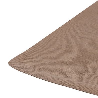 HomeRoots 24" Brown Cotton Throw Pillow With Buttons