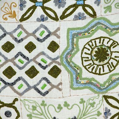 HomeRoots 22" Off White Cotton Throw Pillow