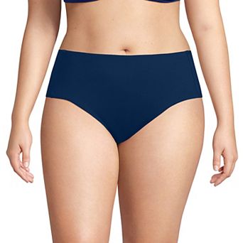 Plus Size Lands' End Mid Rise Swim Bottoms
