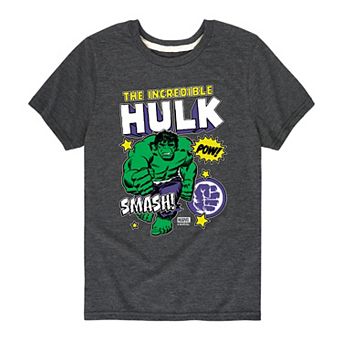 Boys 8-20 Marvel The Incredible Hulk Sticker Collage Graphic Tee