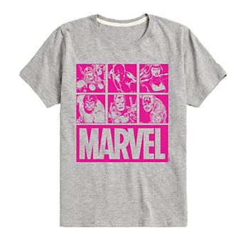 Boys 8-20 Marvel Heroes Graphic Tee