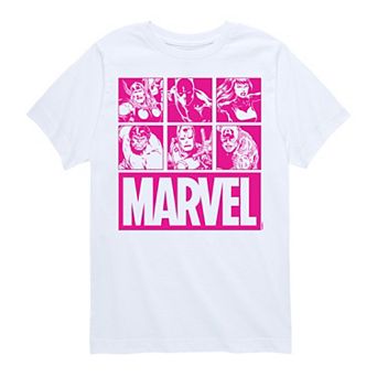 Boys 8-20 Marvel Heroes Graphic Tee