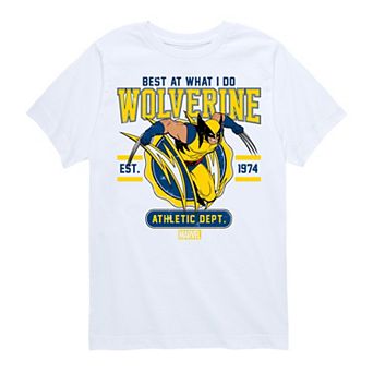 Boys 8-20 Marvel Wolverine Athletic Dept. Collegiate Graphic Tee
