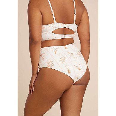 ELOQUII Women's Plus Size Ruched Highwaist Bikini Bottom