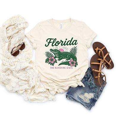 Florida Alligator - Women's Short Sleeve Graphic T-Shirt