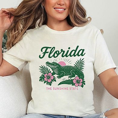 Florida Alligator - Women's Short Sleeve Graphic T-Shirt