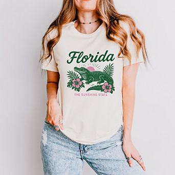 Florida Alligator - Women's Short Sleeve Graphic T-Shirt
