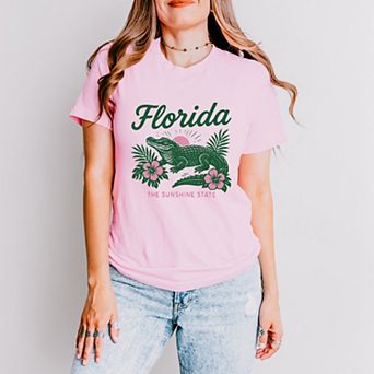 Florida Alligator - Women's Short Sleeve Graphic T-Shirt