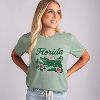 Florida Alligator - Women's Short Sleeve Graphic T-Shirt