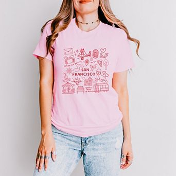 San Francisco Sketched - Women's Short Sleeve Graphic T-Shirt