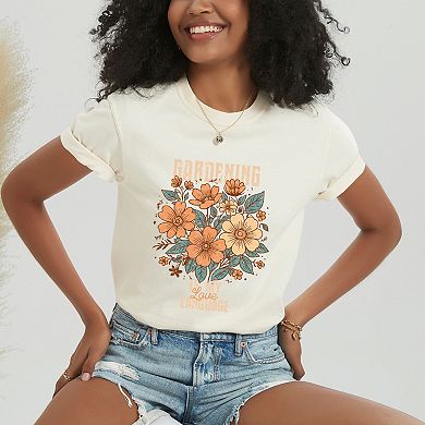 Gardening Is My Love Language - Women's Garment Dyed Graphic T-Shirt