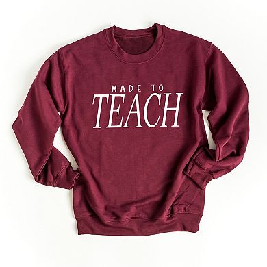 Made To Teach Italic - Women's Graphic Sweatshirt