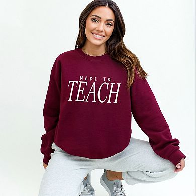 Made To Teach Italic - Women's Graphic Sweatshirt