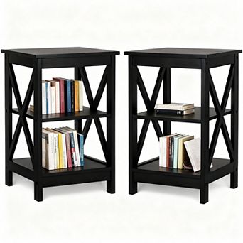 2 tier End Table Set for Living Room
