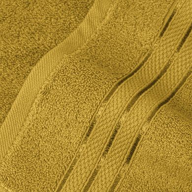 Elegant Comfort 2 Pc Turkish Cotton Three Line Popcorn Bath Towel Set, 27 x 54 inch