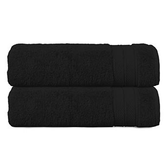 Elegant Comfort 2 pc Turkish Cotton Three Line Popcorn Bath Towel Set, 27 x 54 inch