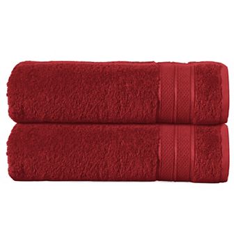 Elegant Comfort 2 pc Turkish Cotton Three Line Popcorn Bath Towel Set, 27 x 54 inch