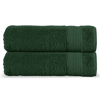 Elegant Comfort 2 pc Turkish Cotton Three Line Popcorn Bath Towel Set, 27 x 54 inch