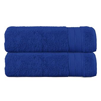 Elegant Comfort 2 pc Turkish Cotton Three Line Popcorn Bath Towel Set, 27 x 54 inch
