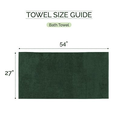 Elegant Comfort 2 pack premium turkish cotton 4 lines stripe bath towel set 27 x 54 inch