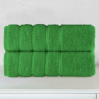 Elegant Comfort 2 pack premium turkish cotton 4 lines stripe bath towel set 27 x 54 inch