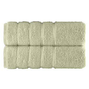 Elegant Comfort 2 pack premium turkish cotton 4 lines stripe bath towel set 27 x 54 inch