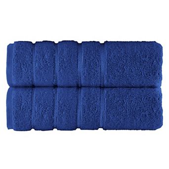 Elegant Comfort 2 pack premium turkish cotton 4 lines stripe bath towel set 27 x 54 inch