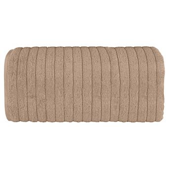 Elegant Comfort 1 pc Premium Turkish Cotton Corduroy Stripe Oversized Bath Sheet Towel 40 x 80 Inch