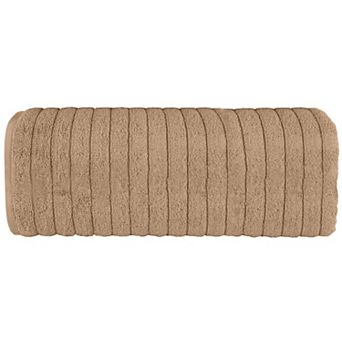 Elegant Comfort 1 pc Premium Turkish Cotton Corduroy Stripe Jumbo Towel, 35x 70 inch