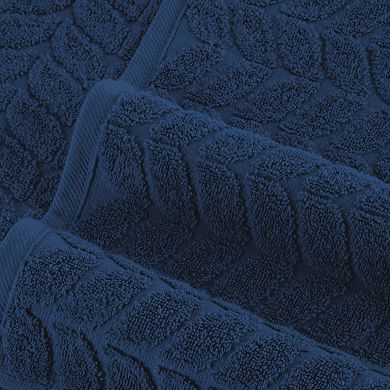Elegant Comfort 1 pc premium turkish cotton braided oversized bath sheet towel 40 x 80 inch