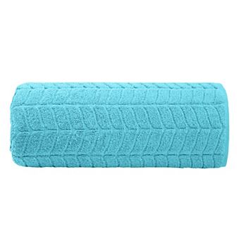 Elegant Comfort 1 pc premium turkish cotton braided oversized bath sheet towel 40 x 80 inch