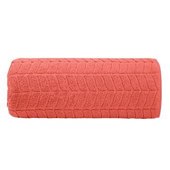 Elegant Comfort 1 pc premium turkish cotton braided oversized bath sheet towel 40 x 80 inch