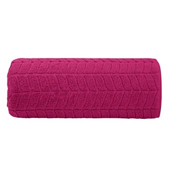 Elegant Comfort 1 pc premium turkish cotton braided oversized bath sheet towel 40 x 80 inch