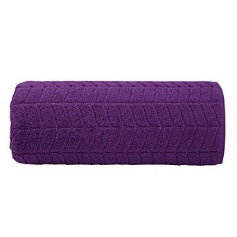 Elegant Comfort 1 pc premium turkish cotton braided oversized bath sheet towel 40 x 80 inch