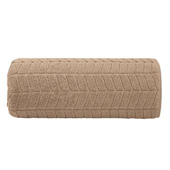 Elegant Comfort 1 pc premium turkish cotton braided oversized bath sheet towel 40 x 80 inch