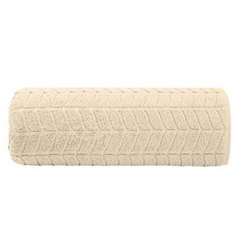 Elegant Comfort 1 pc premium turkish cotton braided jumbo towel 35x 70 inch