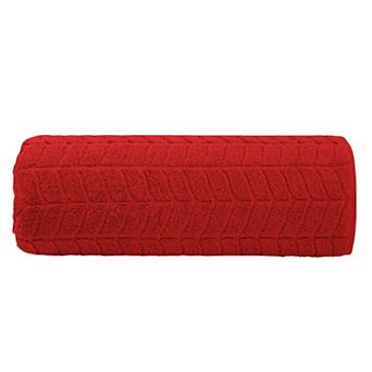 Elegant Comfort 1 pc premium turkish cotton braided jumbo towel 35x 70 inch