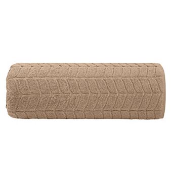 Elegant Comfort 1 pc premium turkish cotton braided jumbo towel 35x 70 inch