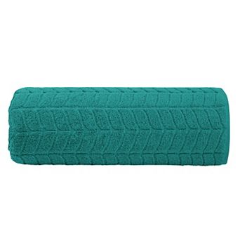 Elegant Comfort 1 pc premium turkish cotton braided jumbo towel 35x 70 inch