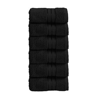 Elegant Comfort 6 Pack Premium Turkish Cotton Three Line Popcorn Washcloths Set, 13 x 13 inch