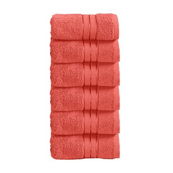 Elegant Comfort 6 Pack Premium Turkish Cotton Three Line Popcorn Washcloths Set, 13 x 13 inch