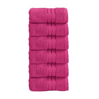 Elegant Comfort 6 Pack Premium Turkish Cotton Three Line Popcorn Washcloths Set, 13 x 13 inch