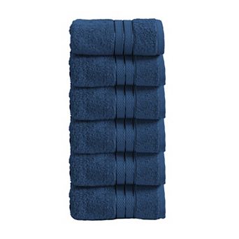 Elegant Comfort 6 Pack Premium Turkish Cotton Three Line Popcorn Washcloths Set, 13 x 13 inch