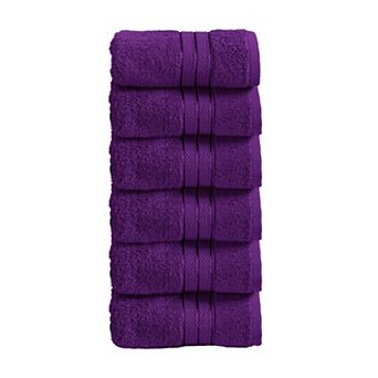 Elegant Comfort 6 Pack Premium Turkish Cotton Three Line Popcorn Washcloths Set, 13 x 13 inch