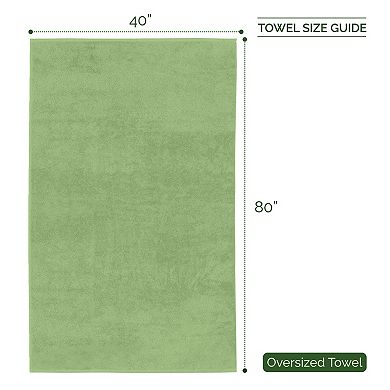 Elegant Comfort 1 Pc Premium Turkish Cotton 3 Line Popcorn Oversized Bath Sheet Towel 40 x 80 Inch