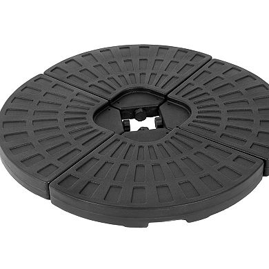 WOW PIONEER Heavy-Duty Cantilever Umbrella Base Weight Plate System Outdoor Support