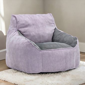 Lufeiya Giant Bean Bag Chair Sofa, Large Corduroy Bean Bag Couch, Foam Filled Lazy Lounge Chair