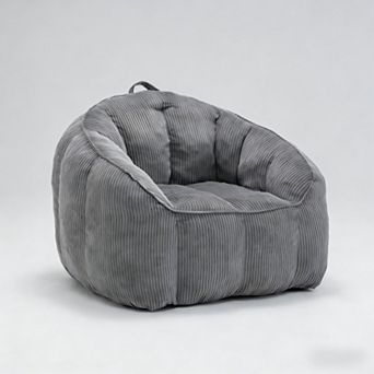 Lufeiya Bean Bag Chair Sofa, Bean Bag Couch with Armrests and Handle, Foam Filled Lazy Lounge Chair