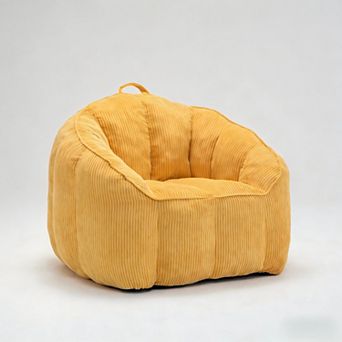 Lufeiya Bean Bag Chair Sofa, Bean Bag Couch with Armrests and Handle, Foam Filled Lazy Lounge Chair