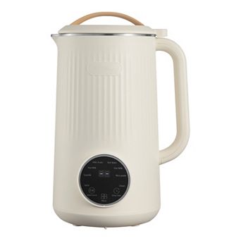 8-in-1 Soy Nut Milk Maker Blender with 180W Blending, Self-Cleaning, Boil Water, 12-Hour Delay